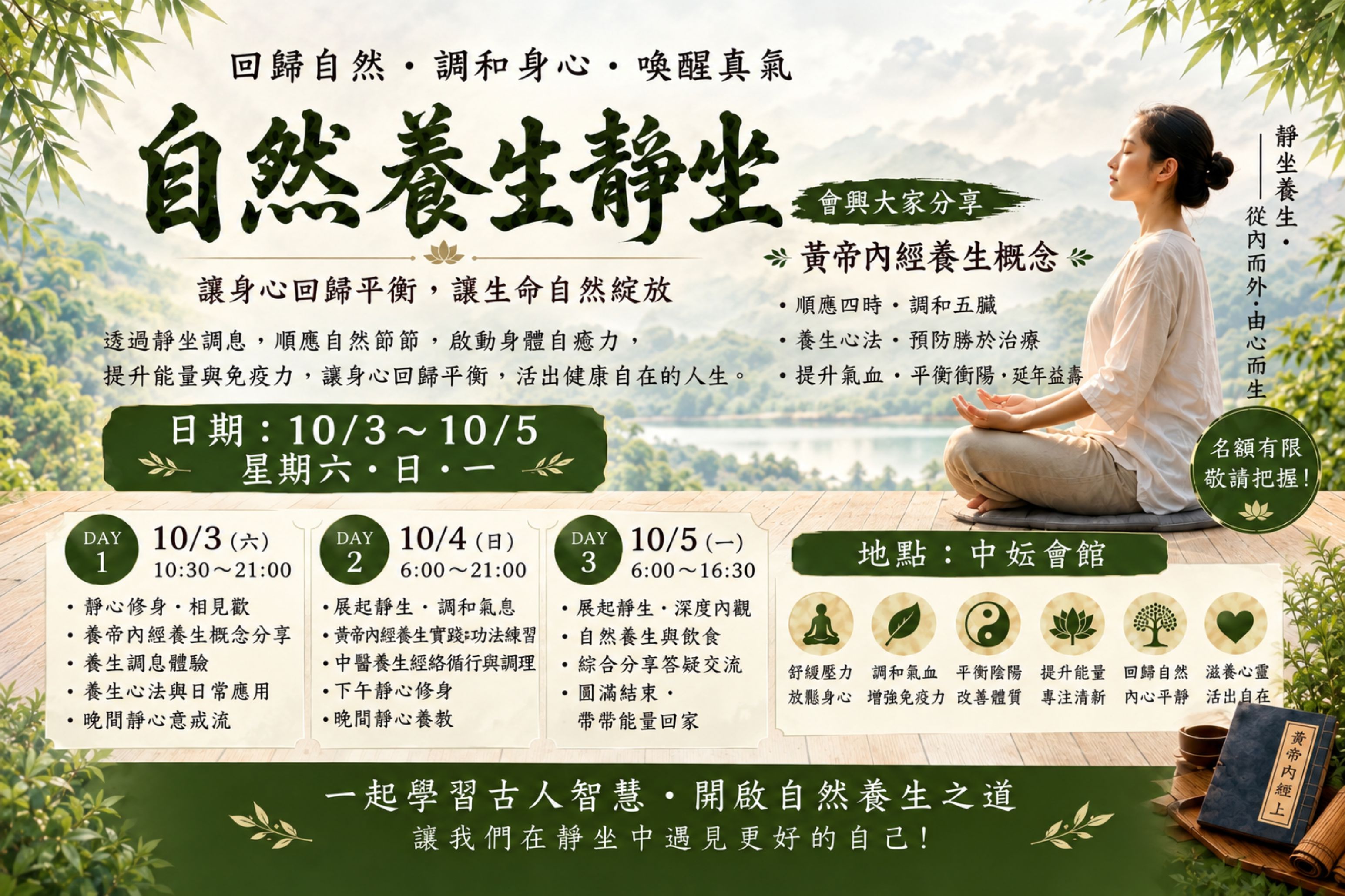 自然養生靜坐
